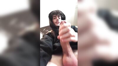 stroking big dick and cum - free gay porn