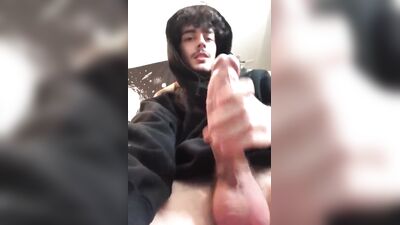 stroking big dick and cum - free gay porn