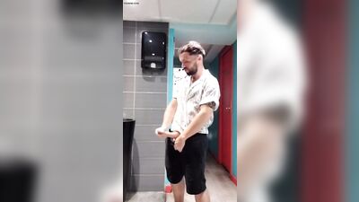 hung guy loves to cum in public places pt2 - free gay porn