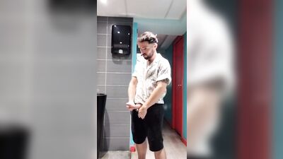 hung guy loves to cum in public places pt2 - free gay porn