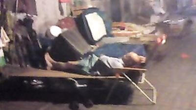sleeping old man get sucked by a stranger - free gay porn