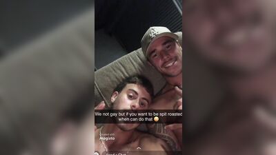 two straight mates play for fake girl - free gay porn