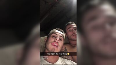 two straight mates play for fake girl - free gay porn