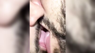 bearded men tongue kissing - free gay porn