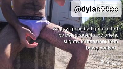 exhibitionist exposes his erection at truck stop - free gay porn