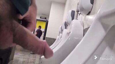 exhibitionist exposes his erection at truck stop - free gay porn