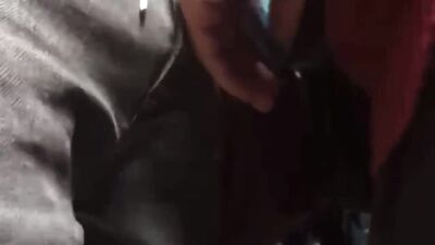 touching strangers bulge on bus - free gay porn