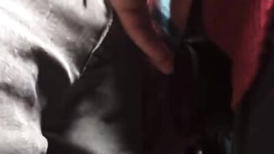 touching strangers bulge on bus - free gay porn