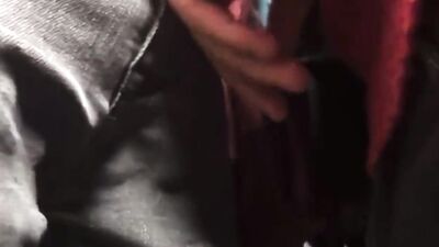 touching strangers bulge on bus - free gay porn