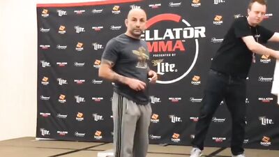 hot fighter opening the towel at the weigh in - free gay porn