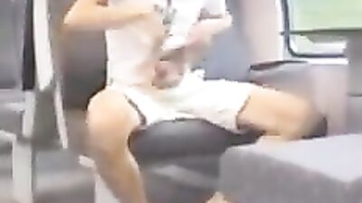 aroused boy gets caught jerking off on a train - free gay porn