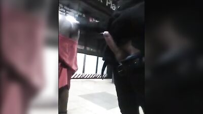 black guy in metro station - free gay porn
