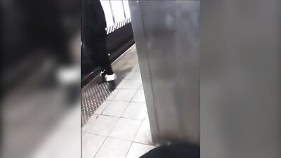 black guy in metro station - free gay porn