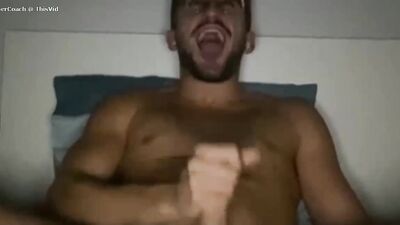 your favorite spanishfag goons again for his coach - free gay porn