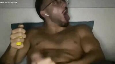 your favorite spanishfag goons again for his coach - free gay porn