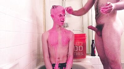 twink messy session in gunk mucus - free gay porn