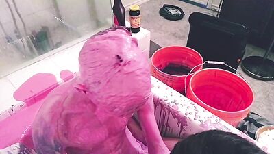 twink messy session in gunk mucus - free gay porn