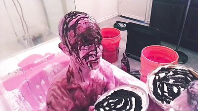 twink messy session in gunk mucus - free gay porn