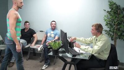 bitchy receptionist bts behind the scenes - free gay porn
