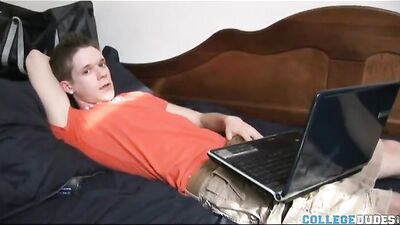 sebastian miles busts a nut - free gay porn