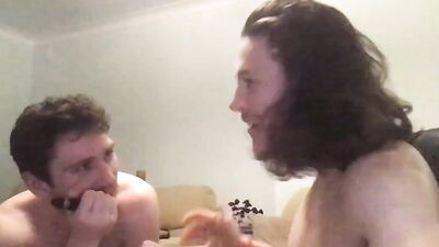 str8 friends mess around on webcam for 1st time part 2 - free gay porn