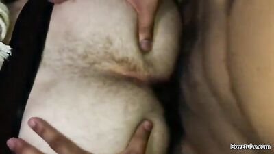 bearded hunk destroy his boy - free gay porn