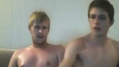 friends cum in each other s mouths - free gay porn