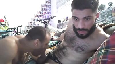gooner bro gets his meat slobbed on all day - free gay porn