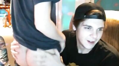 straight blonde guy and gay friend - free gay porn