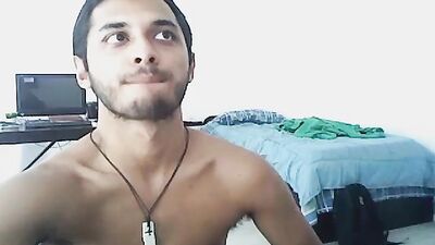 cute brown boy with a hard on - free gay porn
