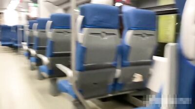 extreme public jerk and cum in the train - free gay porn
