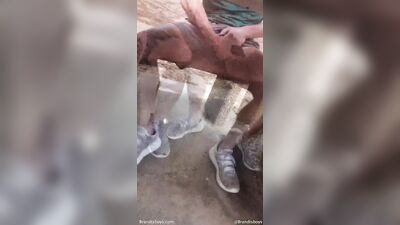 dared to jerk str8 guy at picnic table - free gay porn