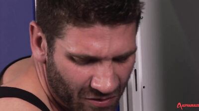 hairy and hard locker room fuck