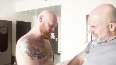 Hairy daddy bear HotDadVentures fucks ginger cub Logan Stanley Pt  1 - free gay porn