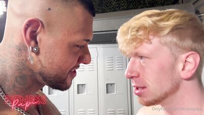 OF - Locker Room Boys - Fitness Papi & Jesse Stone - free gay porn