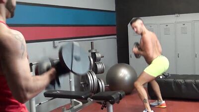 loaded up at the gym