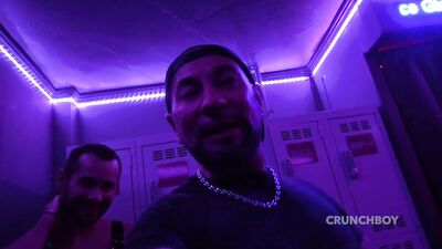 Max Lava & Dylan Lopez - Max Lava well fucked in the locker room Koncept Sauna Montpellier - free gay porn