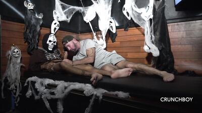 Jesss Royan fucked on Halloween by a straight guy TBM - free gay porn