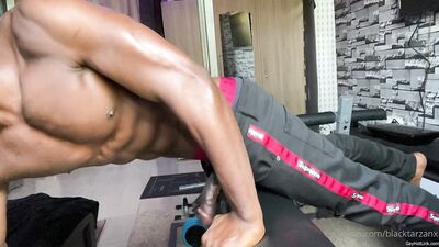 blacktarzanx Post 'This way cumming feels awesome ' by 'blacktarzanx' from OF - free gay porn