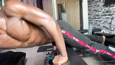 blacktarzanx Post 'This way cumming feels awesome ' by 'blacktarzanx' from OF - free gay porn