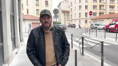 Thomas Pranis well fucked in jockstrap by Bear XXL - free gay porn