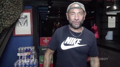Bareback sex with Nicolas Bardem and Mendoza Esposito at the Barcelona Open Mind - free gay porn