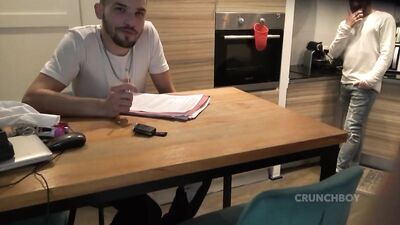 Thomas Pranis & Kevin Ass - THomas Pranis fucked in his kitchen by kevin Ass - free gay porn