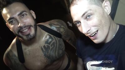 Ronald Tryp fucked hard hard by Vitktor Rom at berlin dark bar - free gay porn