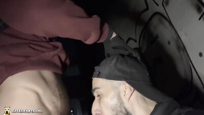 Cocksucker & Rafael - Cocksucker is Rafaels cum dump in raw dom-sub fuck - free gay porn