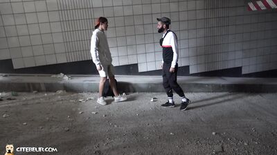 Chris Llesca & Kad Le Rebeu - Arab thug Kad puts his cum on an obedient bottoms face - free gay porn