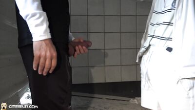 Chris Llesca & Kad Le Rebeu - Arab thug Kad puts his cum on an obedient bottoms face - free gay porn
