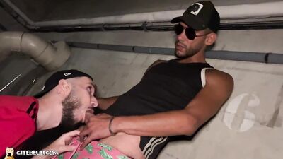 Cocksucker & Mourad - Arab Alpha Foot Dom - Middle Eastern Street Action - free gay porn