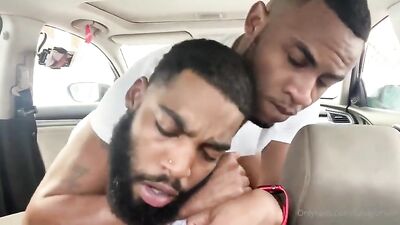 Two Naughty Black Guys Are Having Raw Sex in the Car - gay porn video