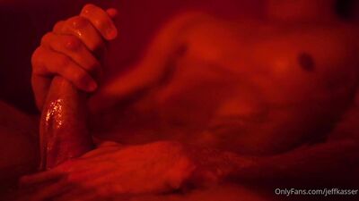 Jeff Kasser - In the bathtub, watching porn and pleasuring myself through climax - gay porn video